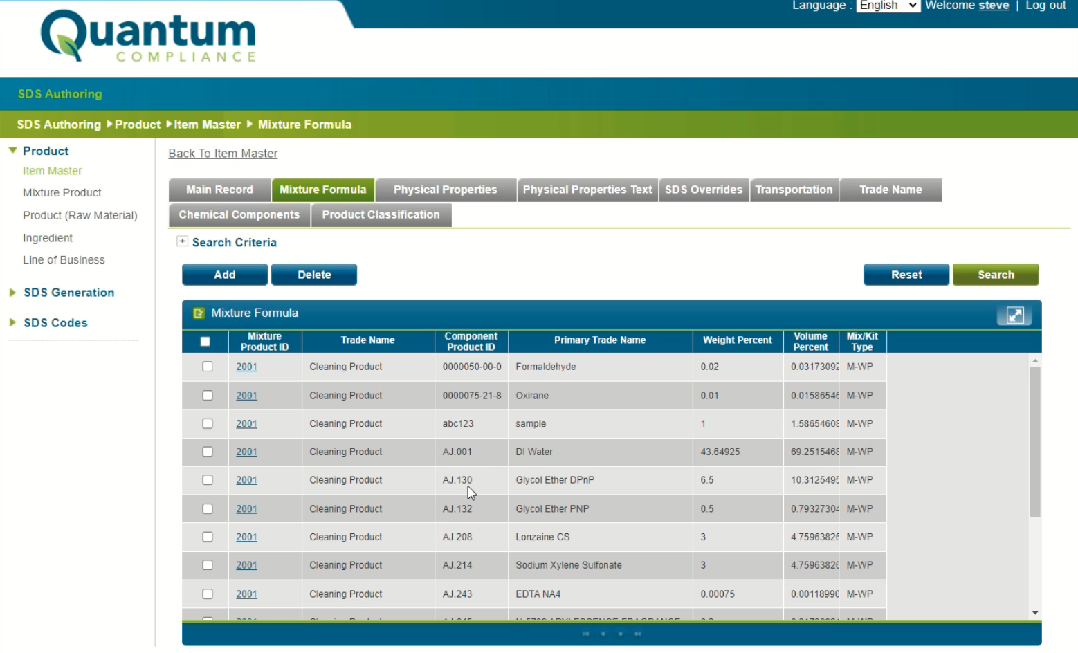 screenshot of Quantum SDS Authoring